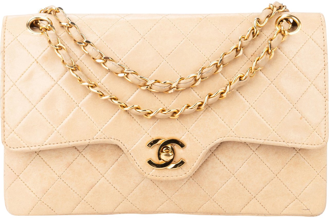 Chanel Chanel Quilted Lambskin 24K Gold Medium Double Flap Shoulder Bag Divers