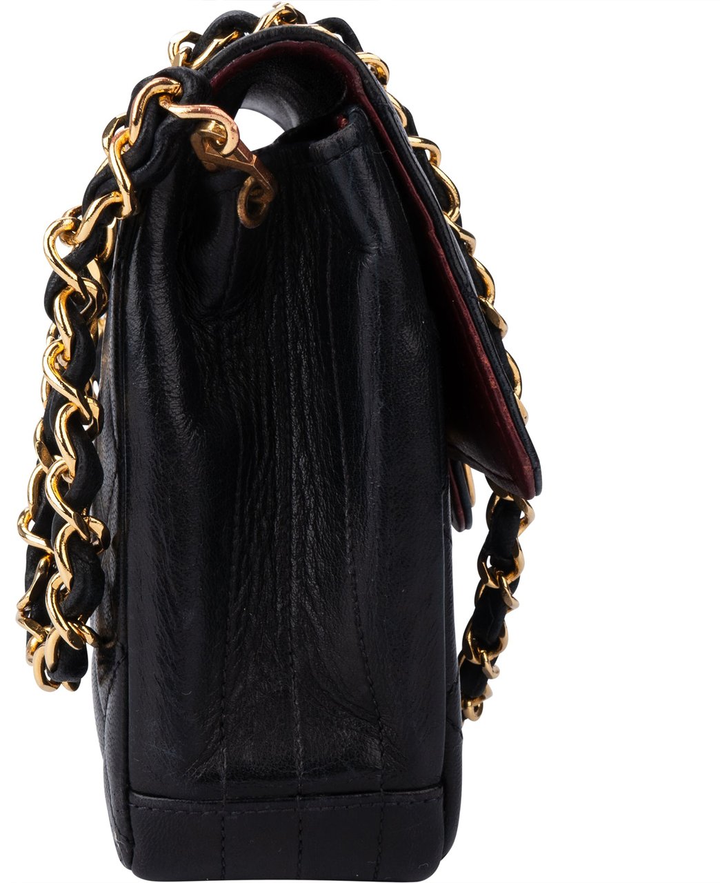 Chanel Chanel Quilted Lambskin 24K Gold Mini Single Flap Crossbody Bag Divers