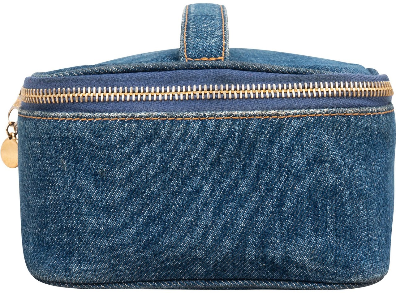 Chanel Chanel Denim CC Vanity Case Handbag Blauw