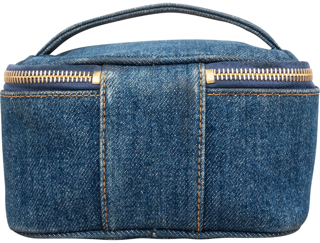 Chanel Chanel Denim CC Vanity Case Handbag Blauw