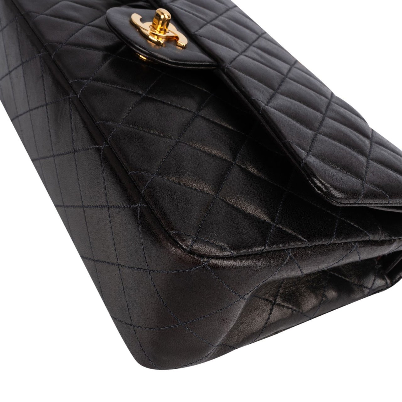 Chanel Chanel Quilted Lambskin 24K Gold Medium Double Flap Shoulder Bag Divers