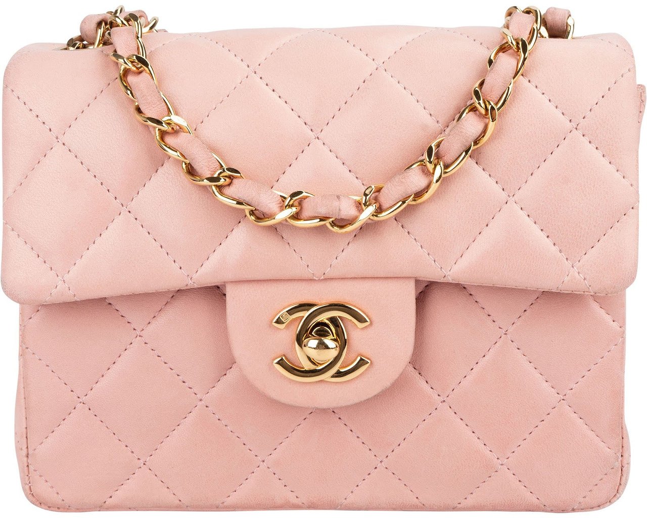 Chanel Chanel Quilted Lambskin 24K Gold Single Flap Crossbody Bag Rood