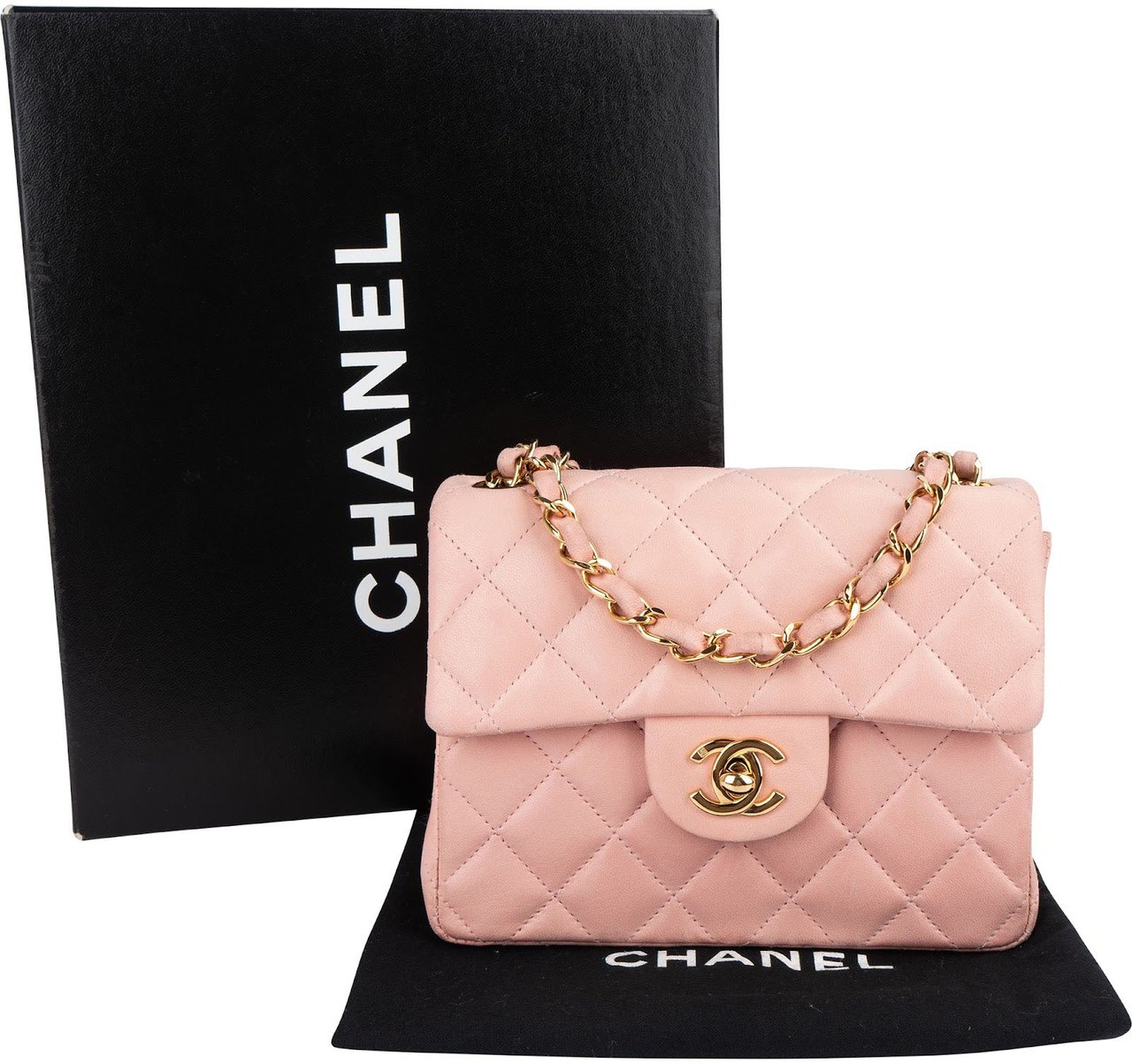 Chanel Chanel Quilted Lambskin 24K Gold Single Flap Crossbody Bag Rood