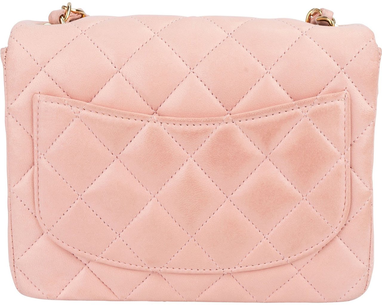 Chanel Chanel Quilted Lambskin 24K Gold Single Flap Crossbody Bag Rood