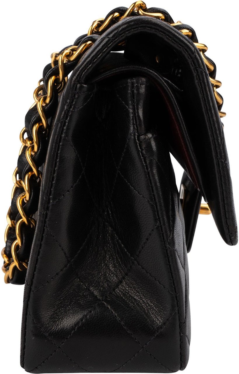 Chanel Chanel Quilted Lambskin 24K Small Double Flap Shoulder Bag Bruin