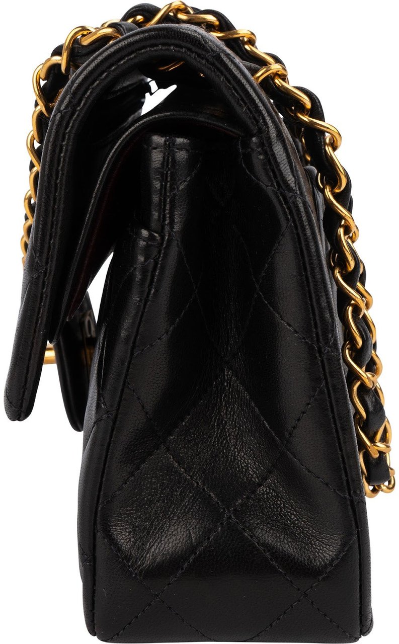 Chanel Chanel Quilted Lambskin 24K Small Double Flap Shoulder Bag Bruin