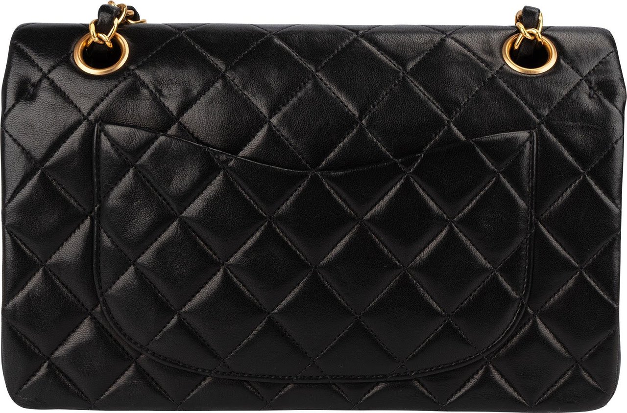 Chanel Chanel Quilted Lambskin 24K Small Double Flap Shoulder Bag Bruin