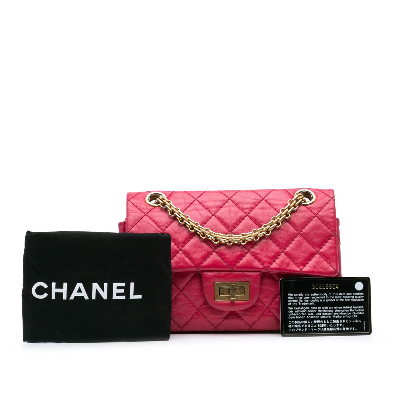 Chanel Mini Reissue 2.55 Calfskin Flap Roze