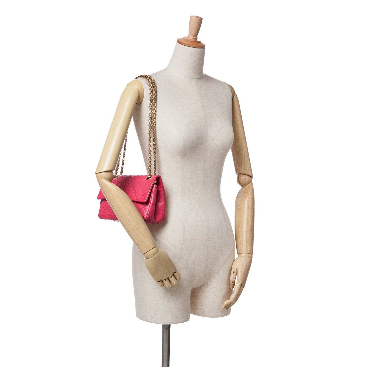 Chanel Mini Reissue 2.55 Calfskin Flap Roze
