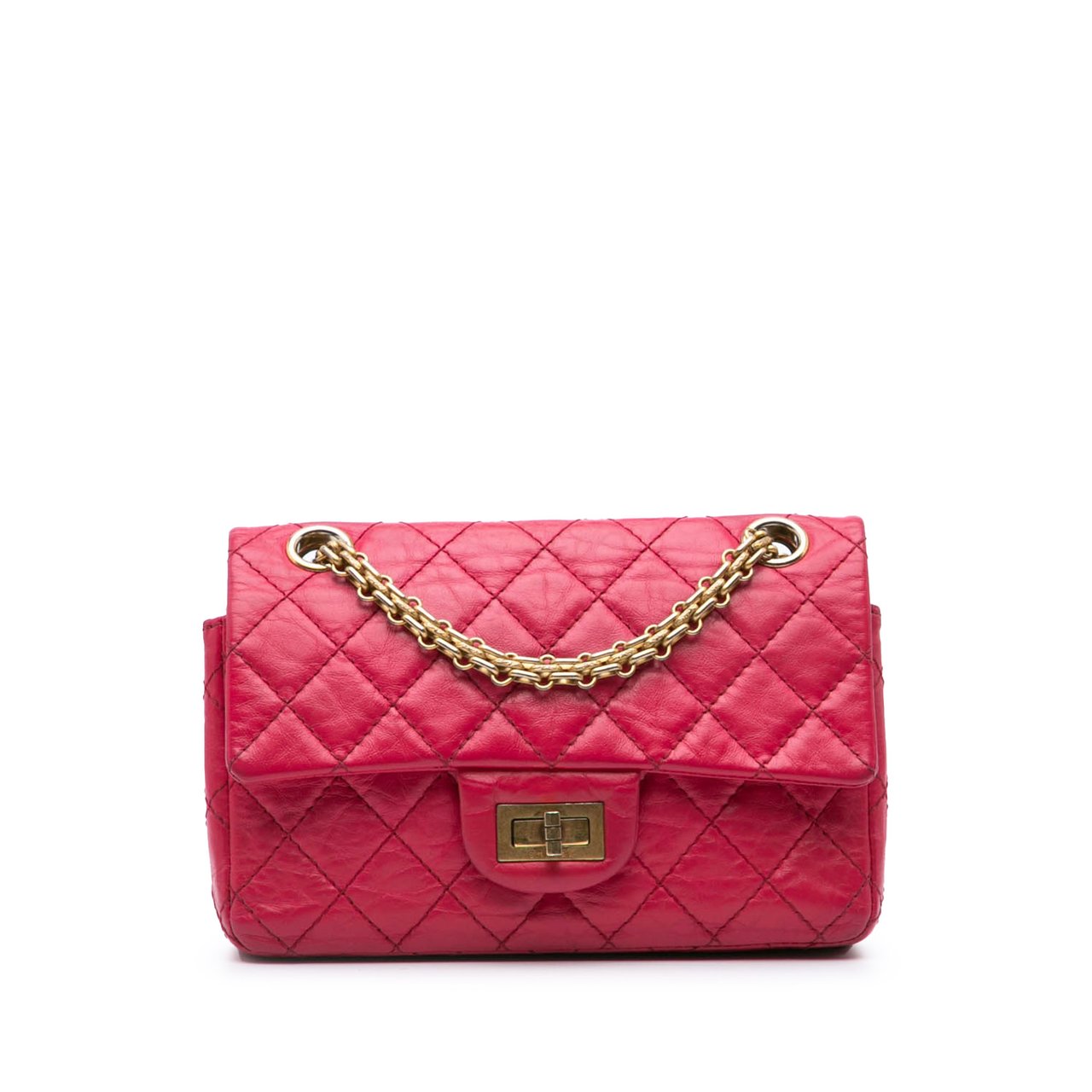 Chanel Mini Reissue 2.55 Calfskin Flap Roze