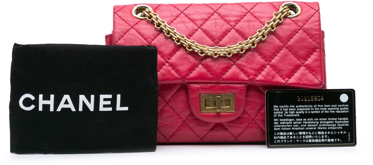Chanel Mini Reissue 2.55 Calfskin Flap Roze