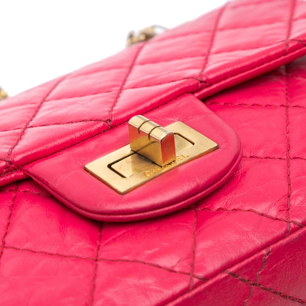 Chanel Mini Reissue 2.55 Calfskin Flap Roze