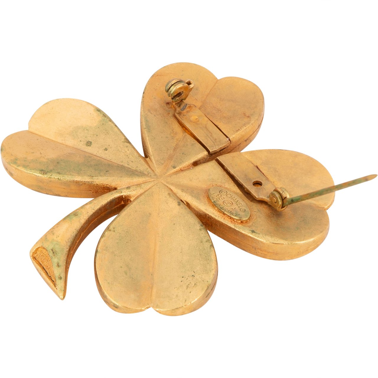 Chanel Chanel Golden Cloverleaf Brooch Divers