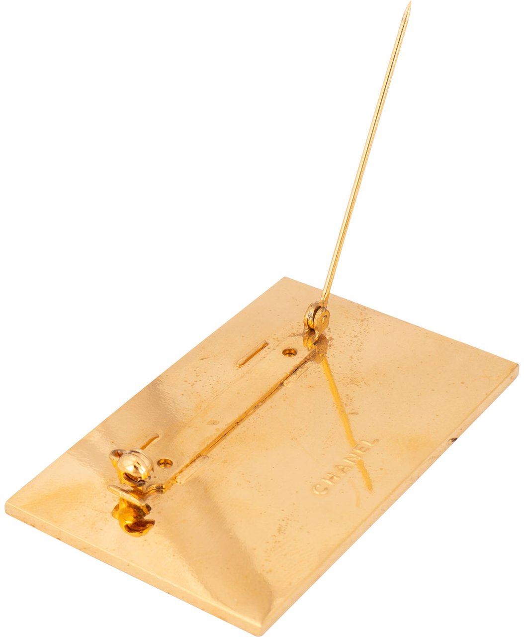 Chanel Chanel Golden Paris Plate Brooch Divers