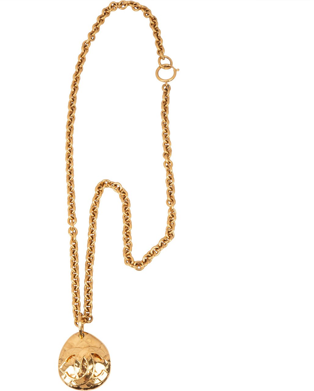 Chanel Chanel Golden CC Plate Necklace Divers