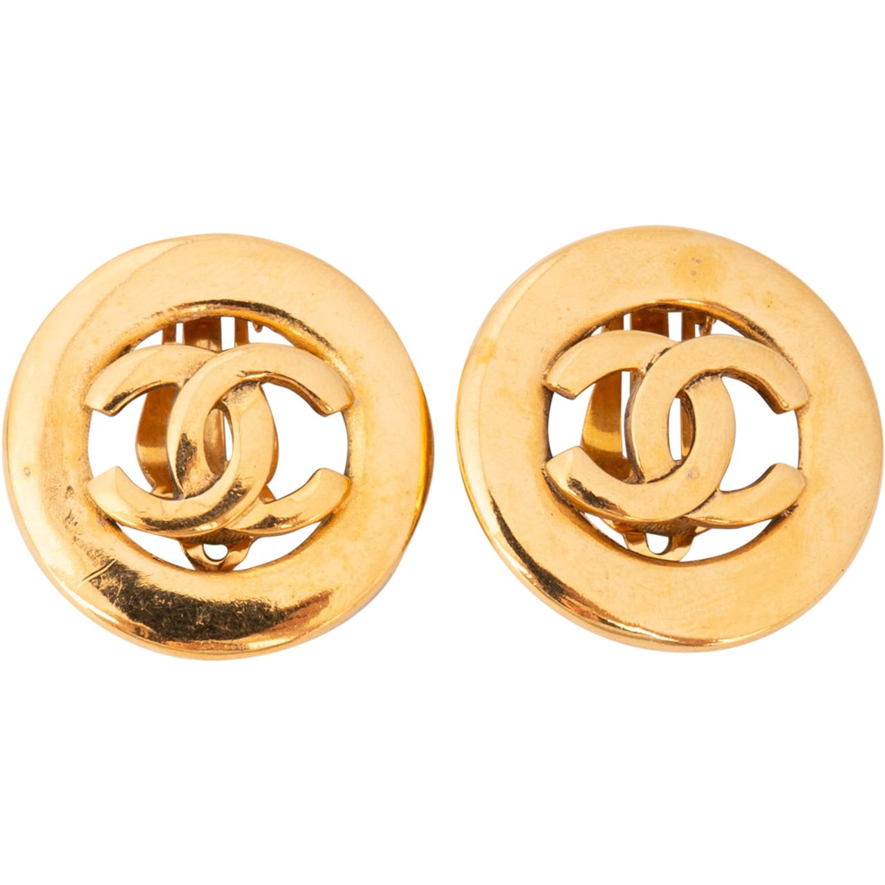Chanel Chanel Golden CC Earclips Divers
