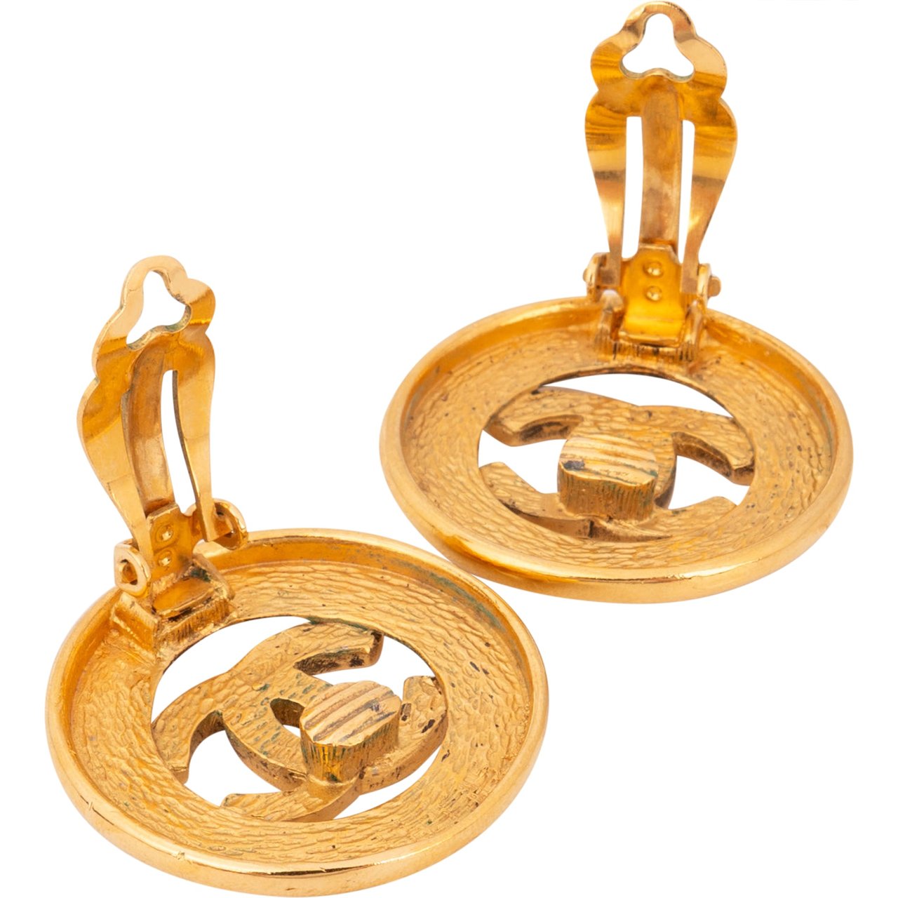 Chanel Chanel Golden CC Earclips Divers