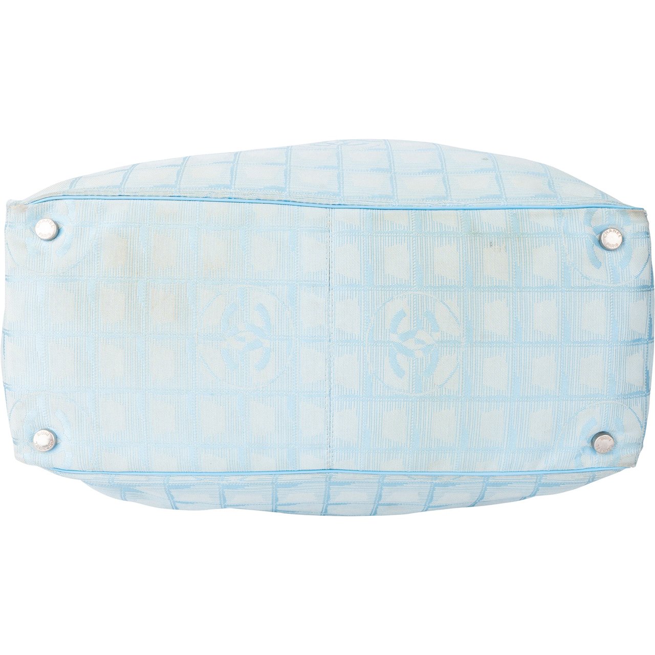 Chanel Chanel Travel Line Monogram Handbag Blauw