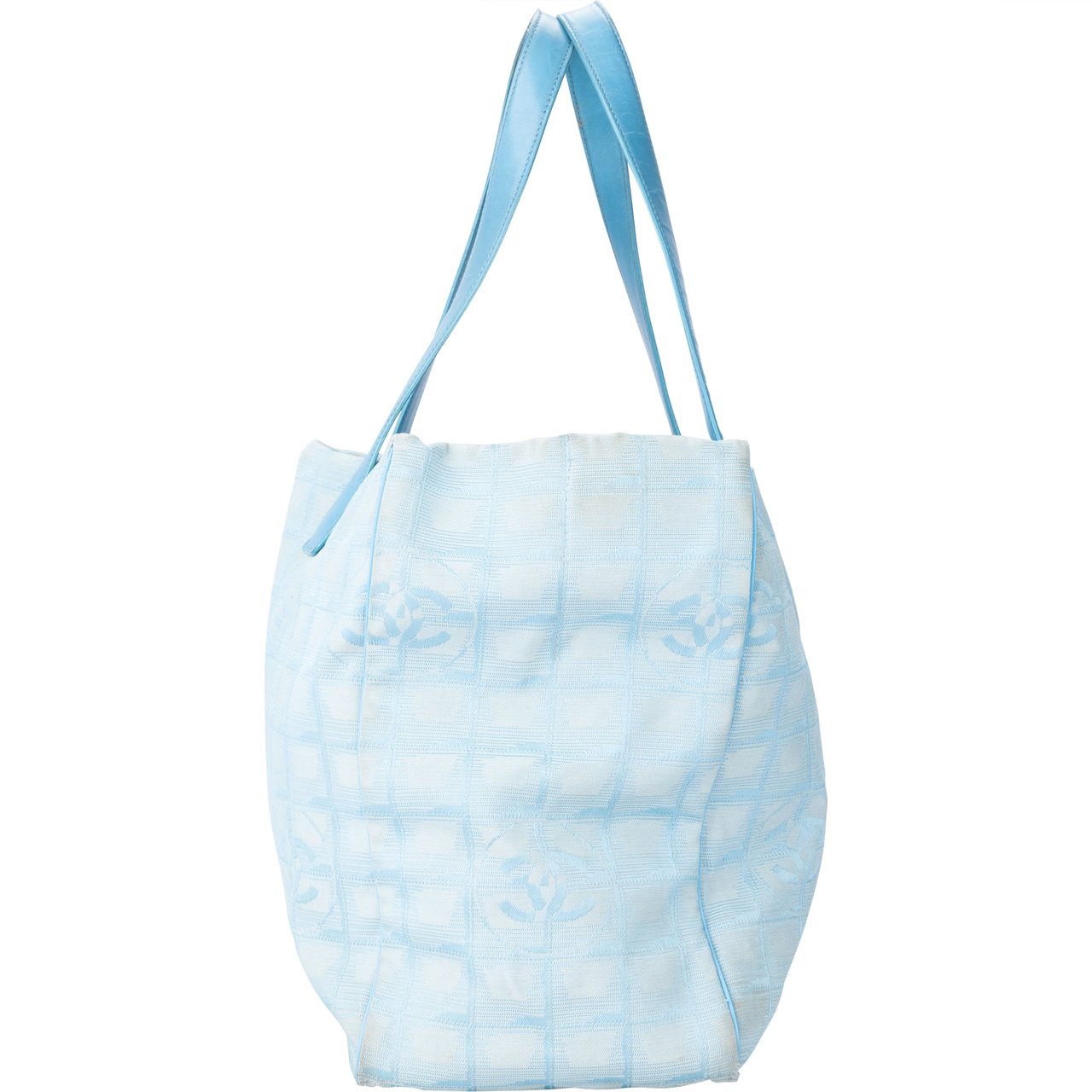 Chanel Chanel Travel Line Monogram Handbag Blauw