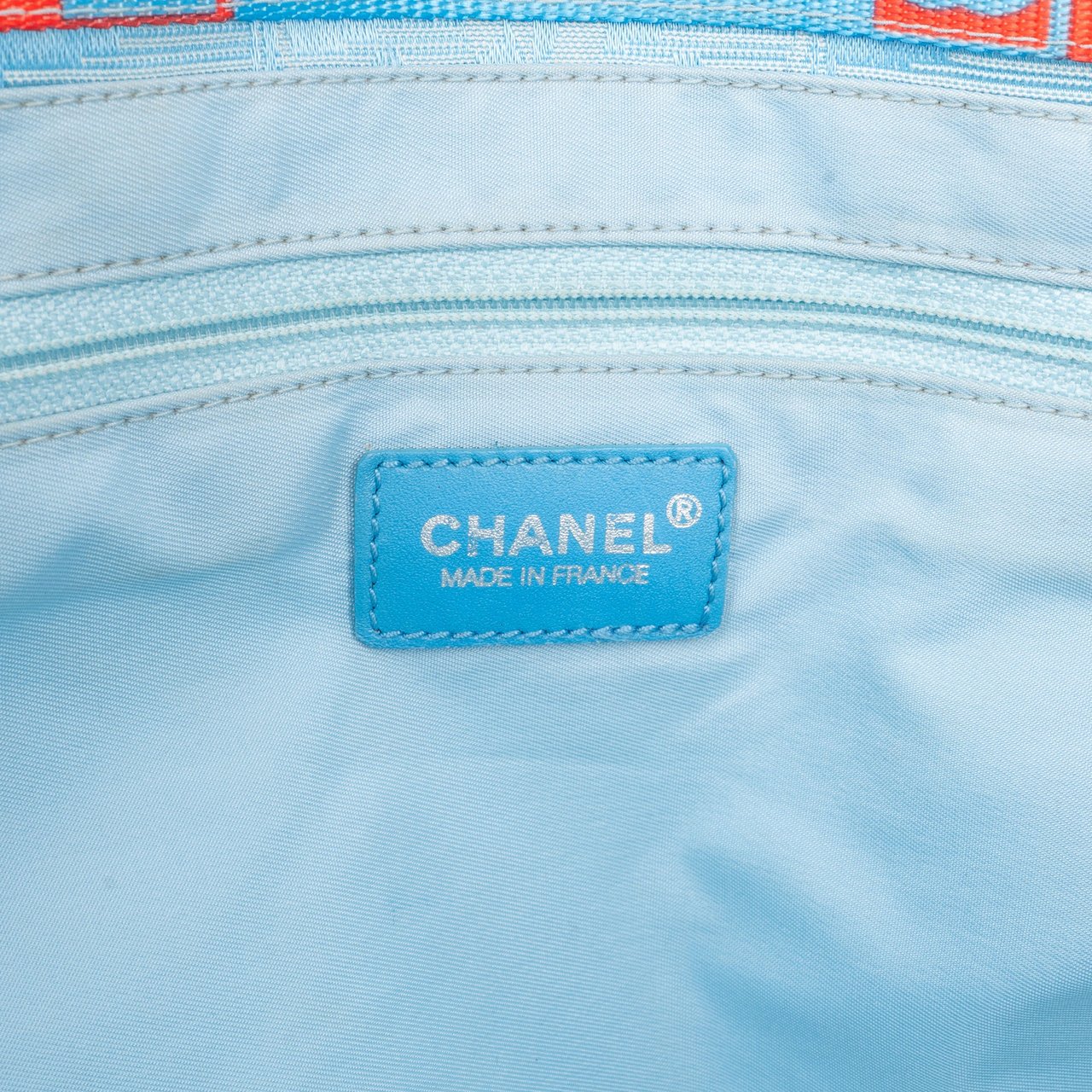 Chanel Chanel Travel Line Monogram Handbag Blauw