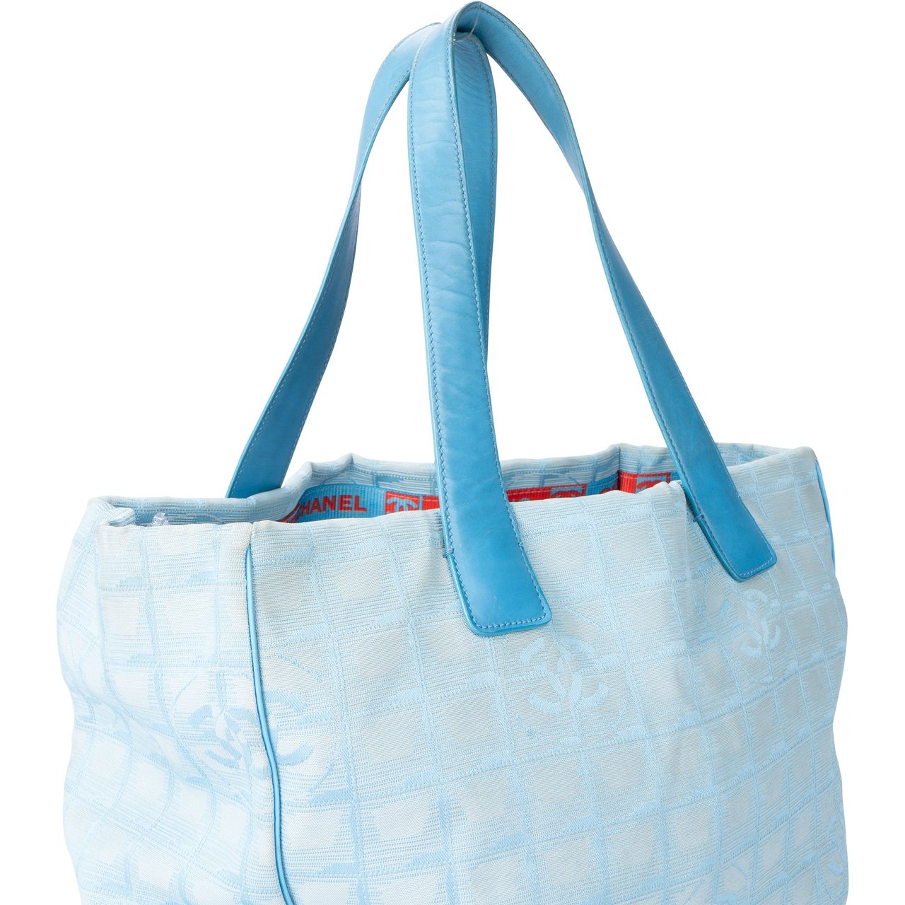 Chanel Chanel Travel Line Monogram Handbag Blauw