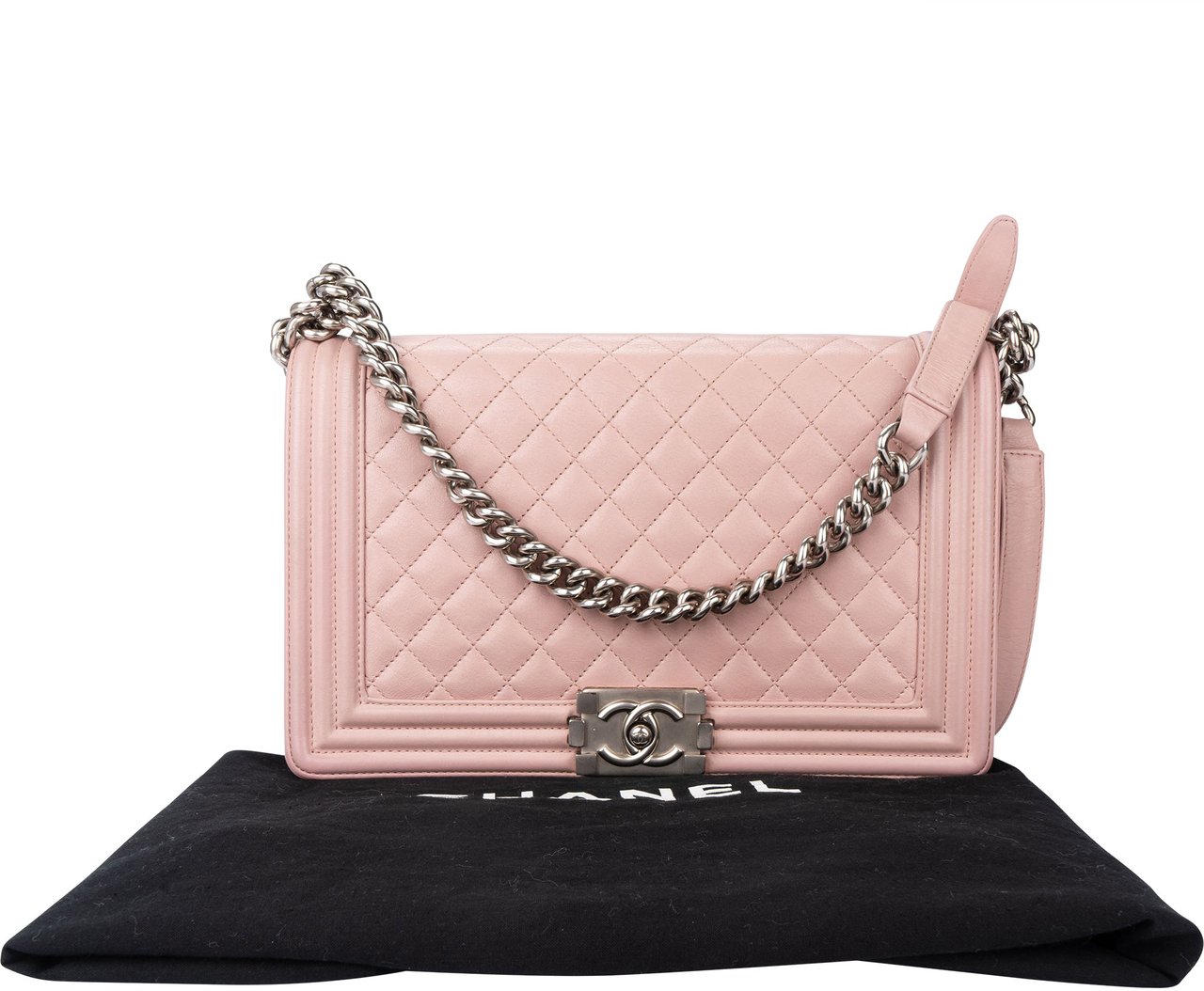 Chanel Chanel Quilted Lambskin Boy Single Flap Crossbody Bag Divers