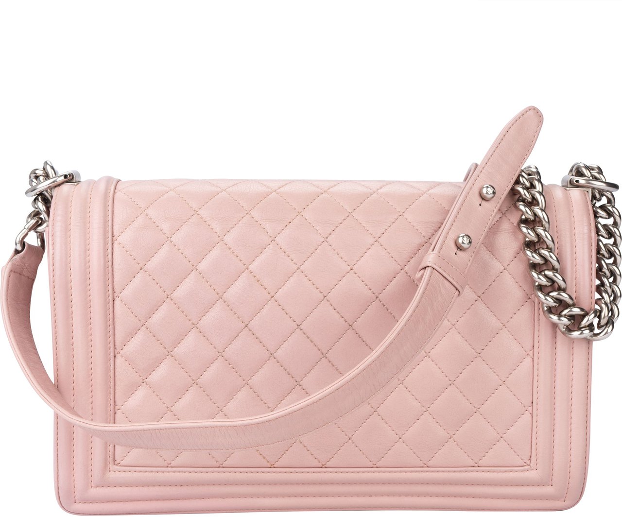 Chanel Chanel Quilted Lambskin Boy Single Flap Crossbody Bag Divers