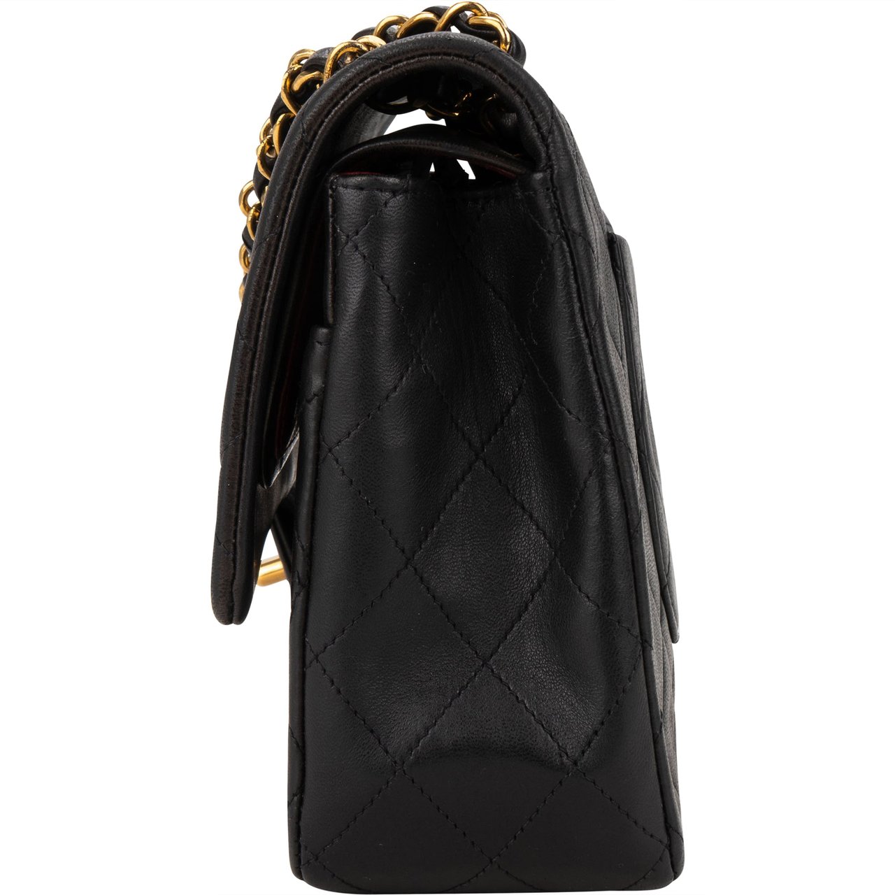 Chanel Chanel Quilted Lambskin 24K Gold Medium Double Flap Crossbody Bag Divers
