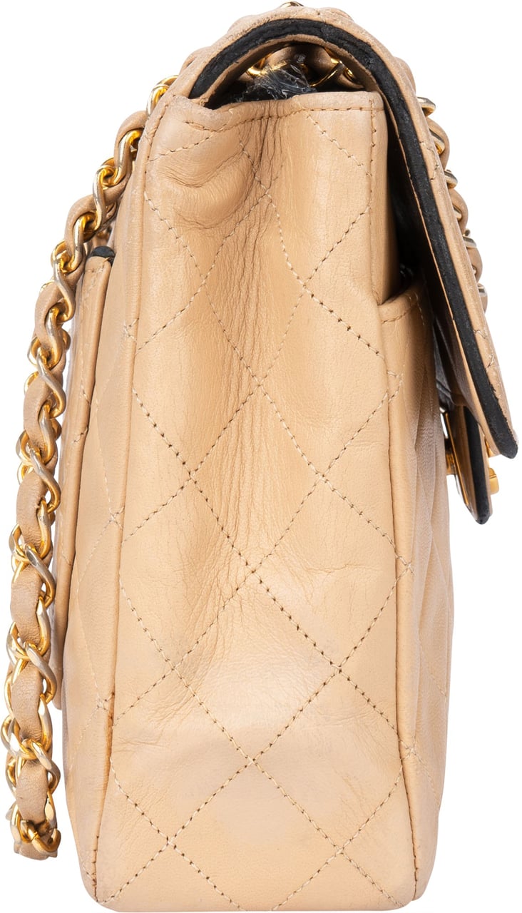 Chanel Chanel Quilted Bicolor Lambskin 24K Gold Single Flap Crossboy Bag Divers