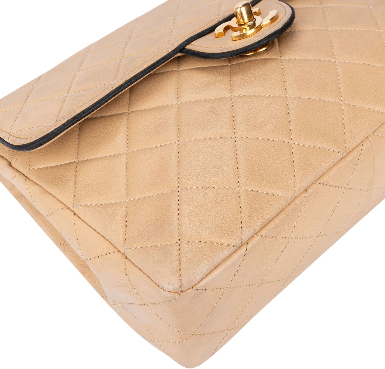 Chanel Chanel Quilted Bicolor Lambskin 24K Gold Single Flap Crossboy Bag Divers