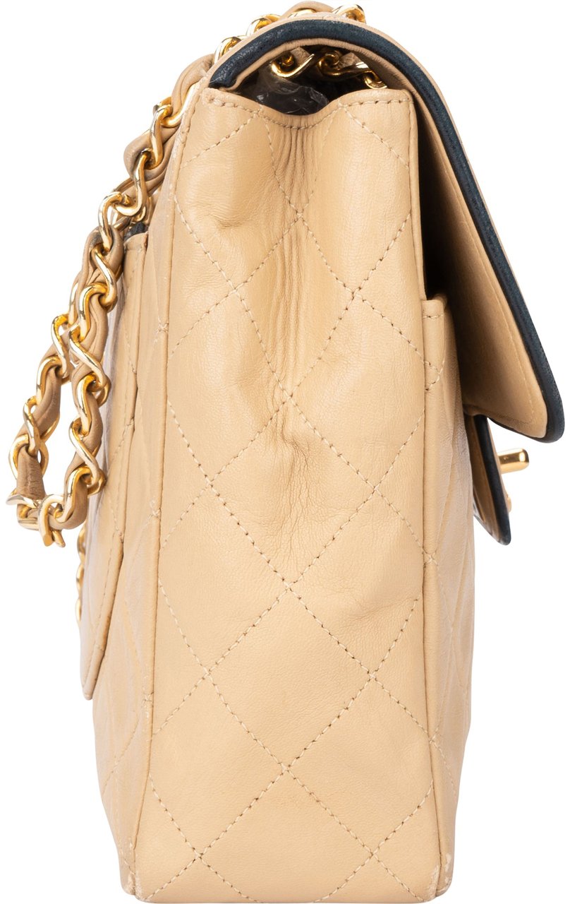 Chanel Chanel Quilted Bicolor Lambskin 24K Gold Single Flap Crossbody Bag Divers
