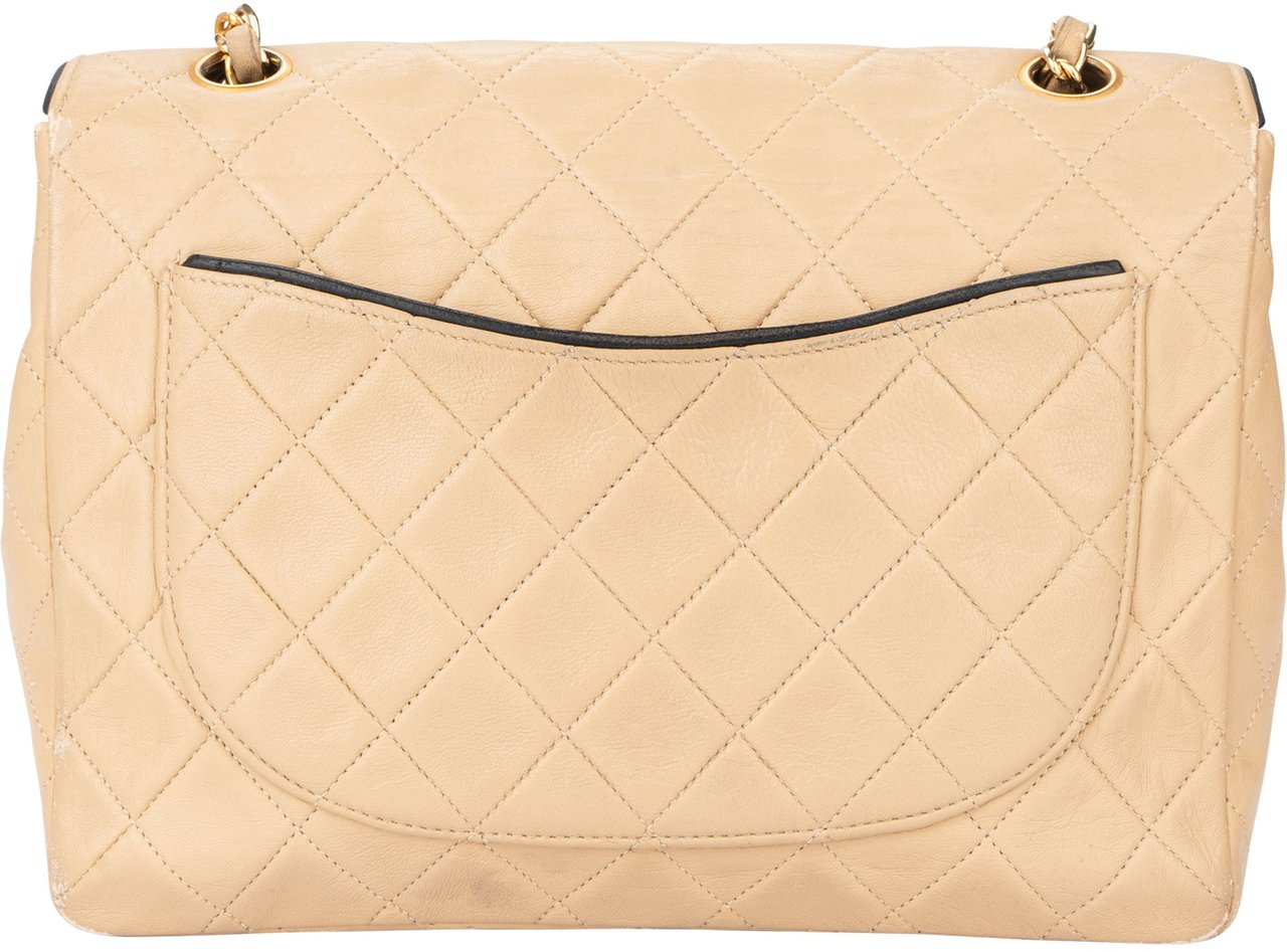 Chanel Chanel Quilted Bicolor Lambskin 24K Gold Single Flap Crossbody Bag Divers