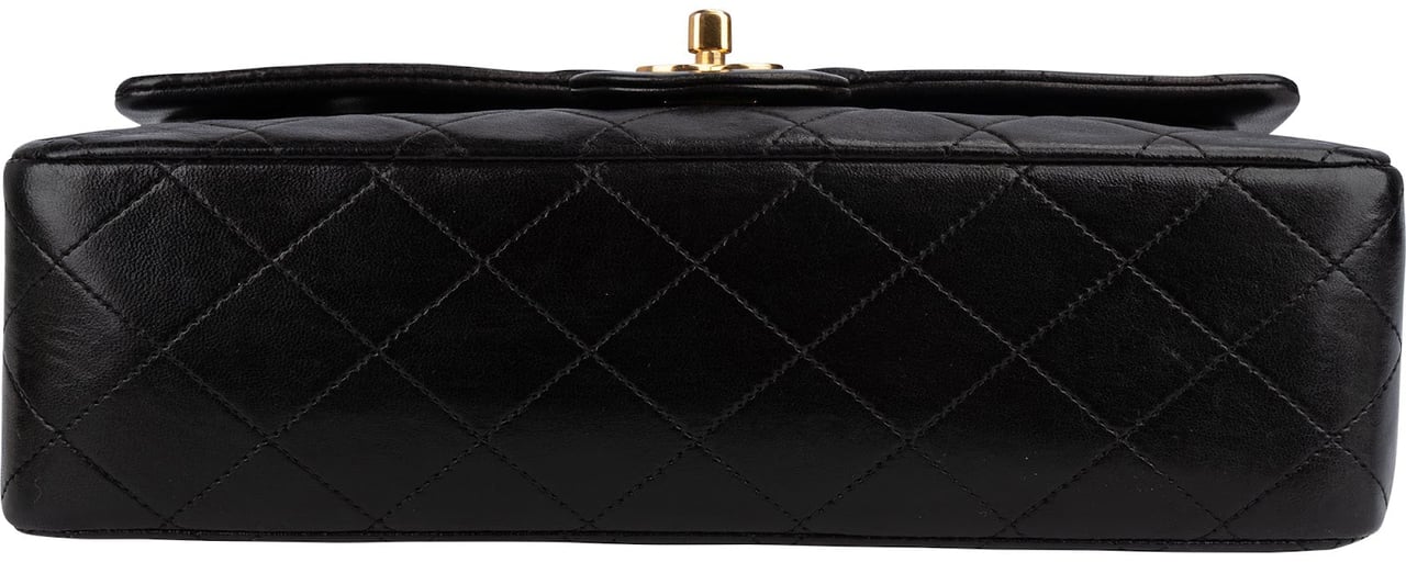 Chanel Quilted Lambskin 24K Gold Medium Double Flap Shoulder Bag Bruin