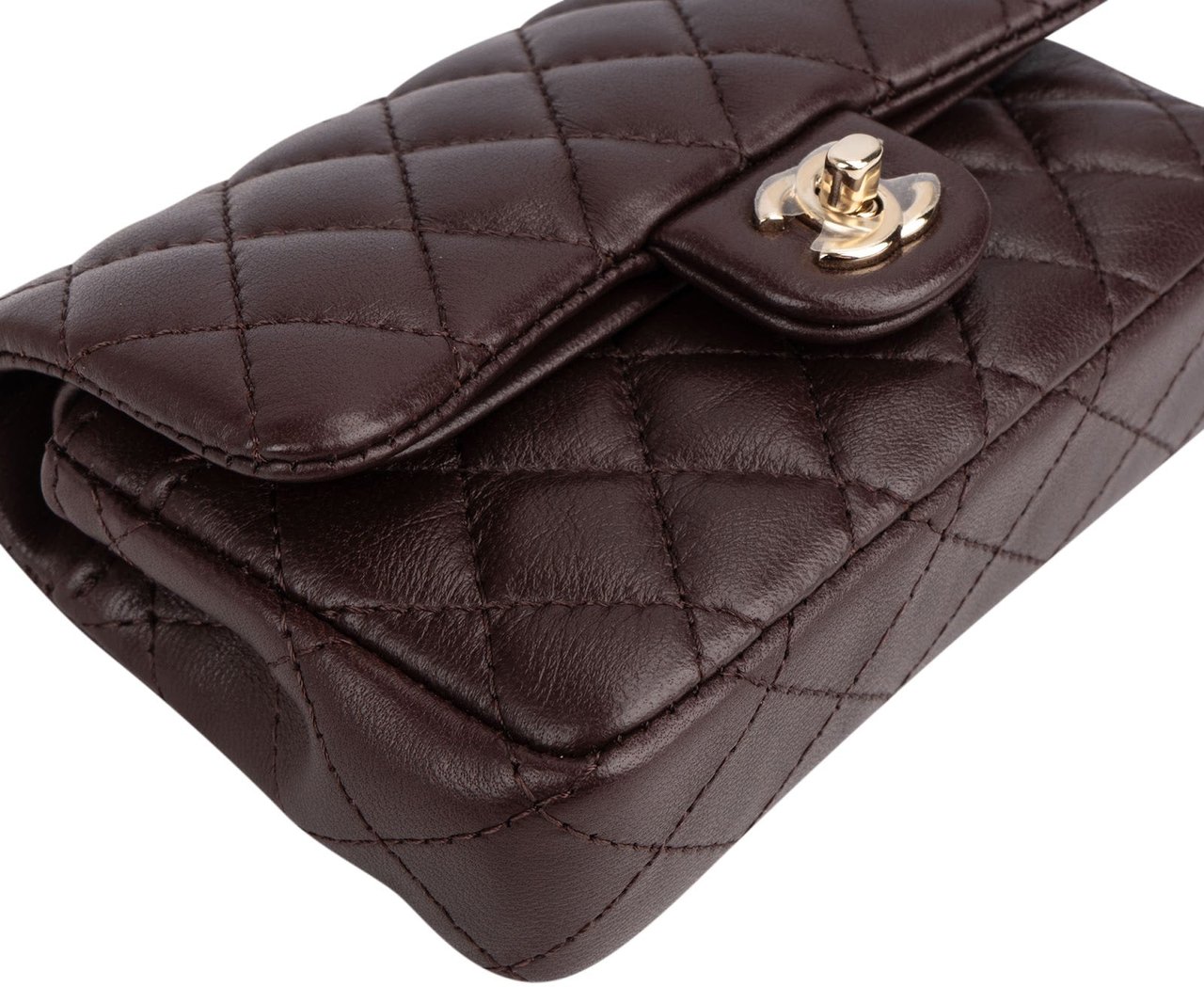 Chanel Quilted Lambskin Extra Mini Miniatur Double Flap Pendant Bag Divers
