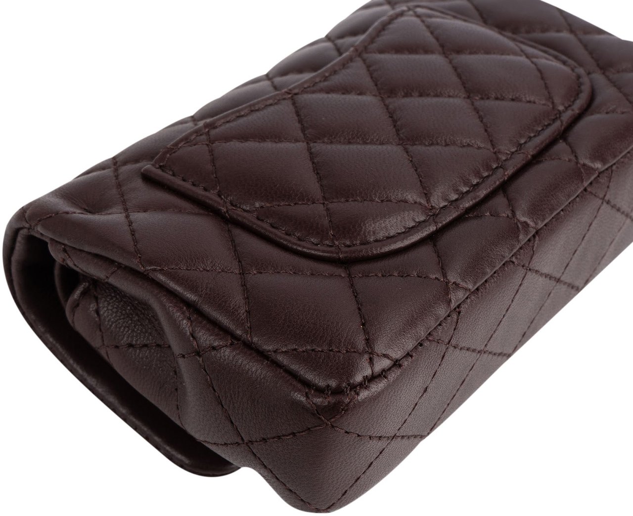 Chanel Quilted Lambskin Extra Mini Miniatur Double Flap Pendant Bag Divers