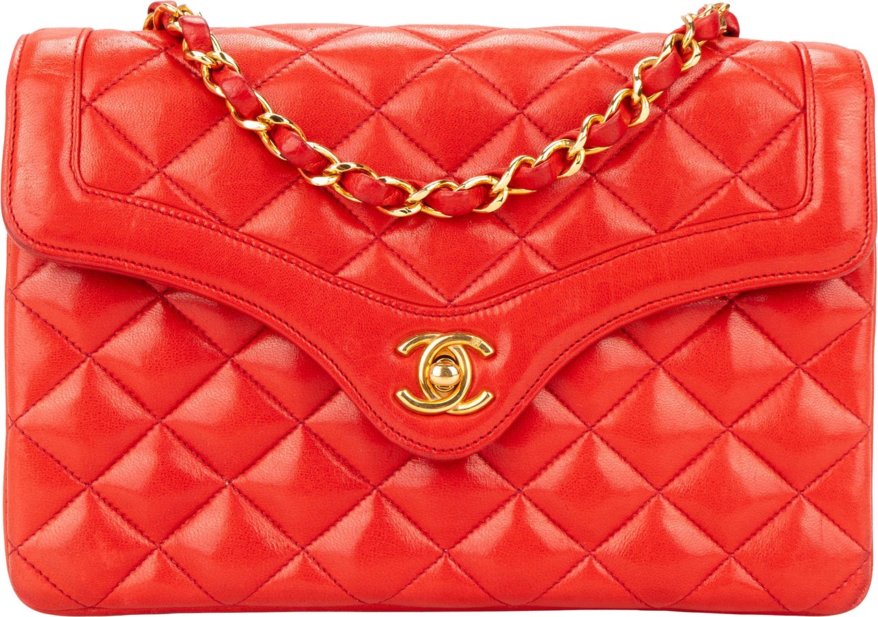 Chanel Chanel Quilted Lambskin 24K Gold Single Flap Crossbody Bag Divers