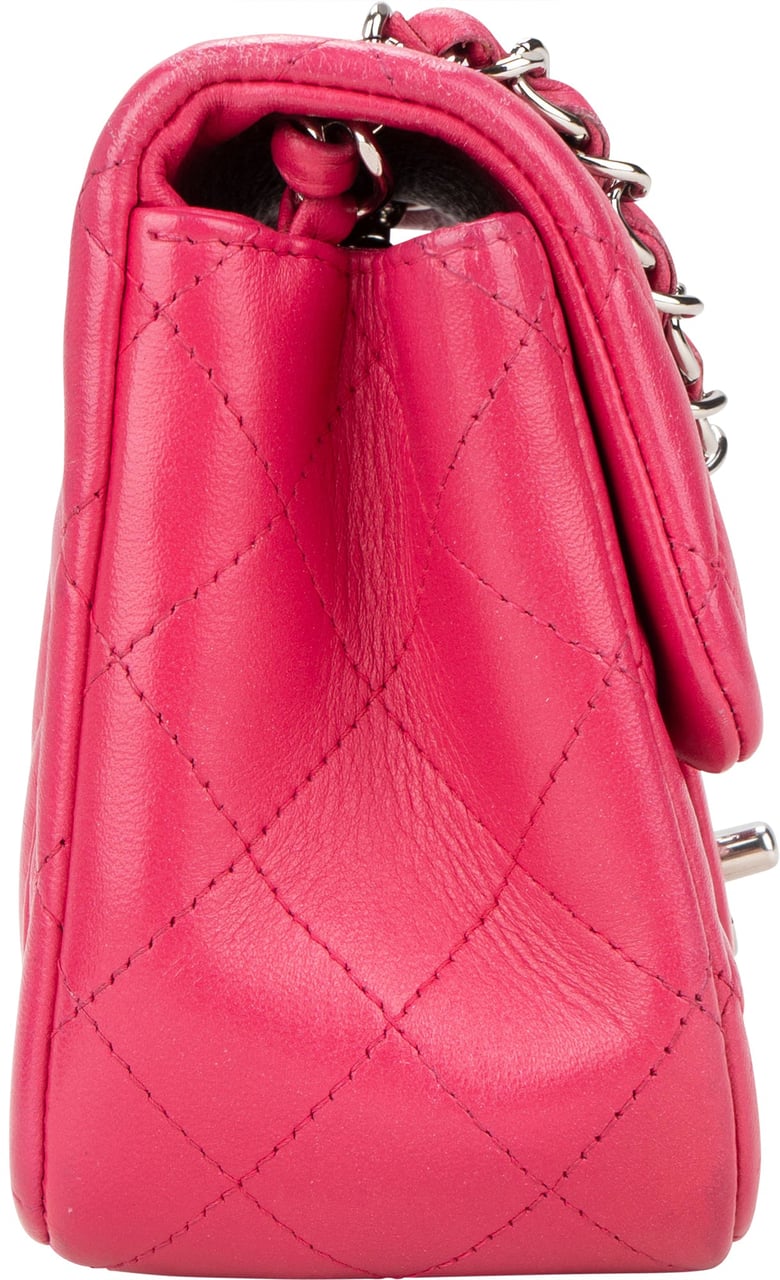 Chanel Chanel Quilted Lambskin Palladium Square Single Flap Crossbody Bag Divers