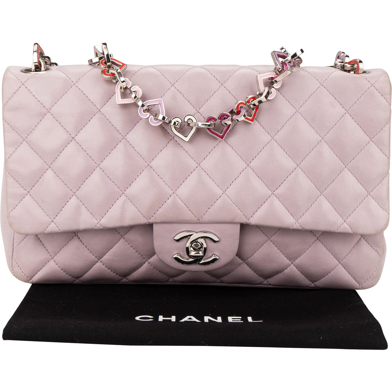 Chanel Chanel Quilted Lambskin Palladium Valentine Heart Shoulder Bag Divers
