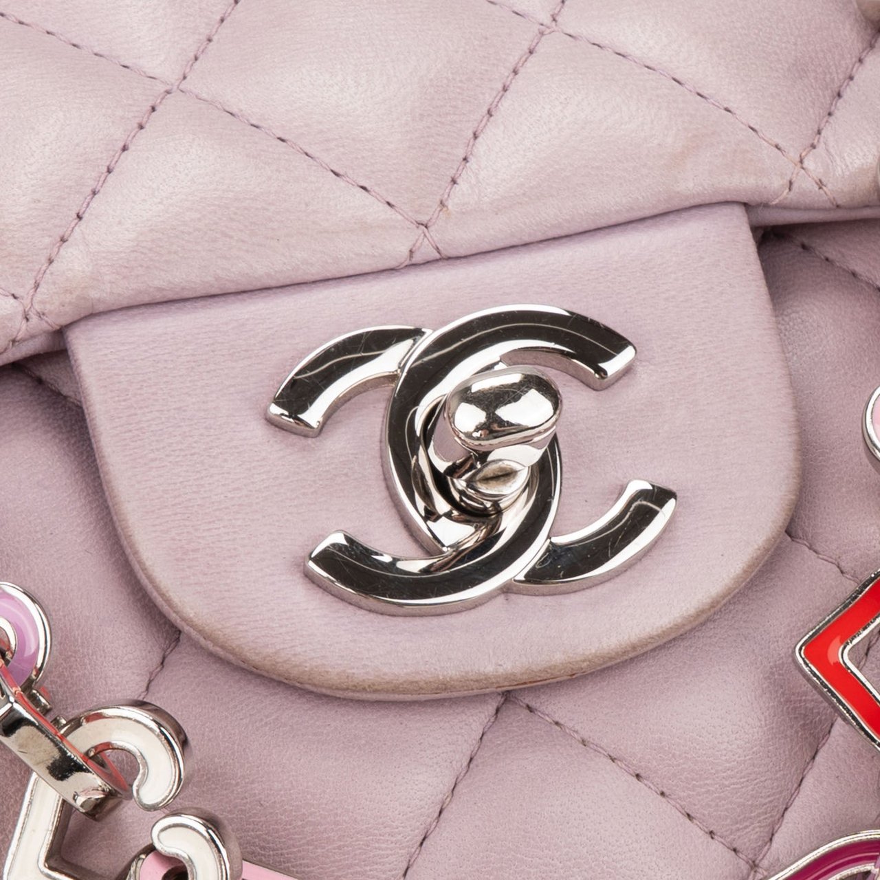 Chanel Chanel Quilted Lambskin Palladium Valentine Heart Shoulder Bag Divers
