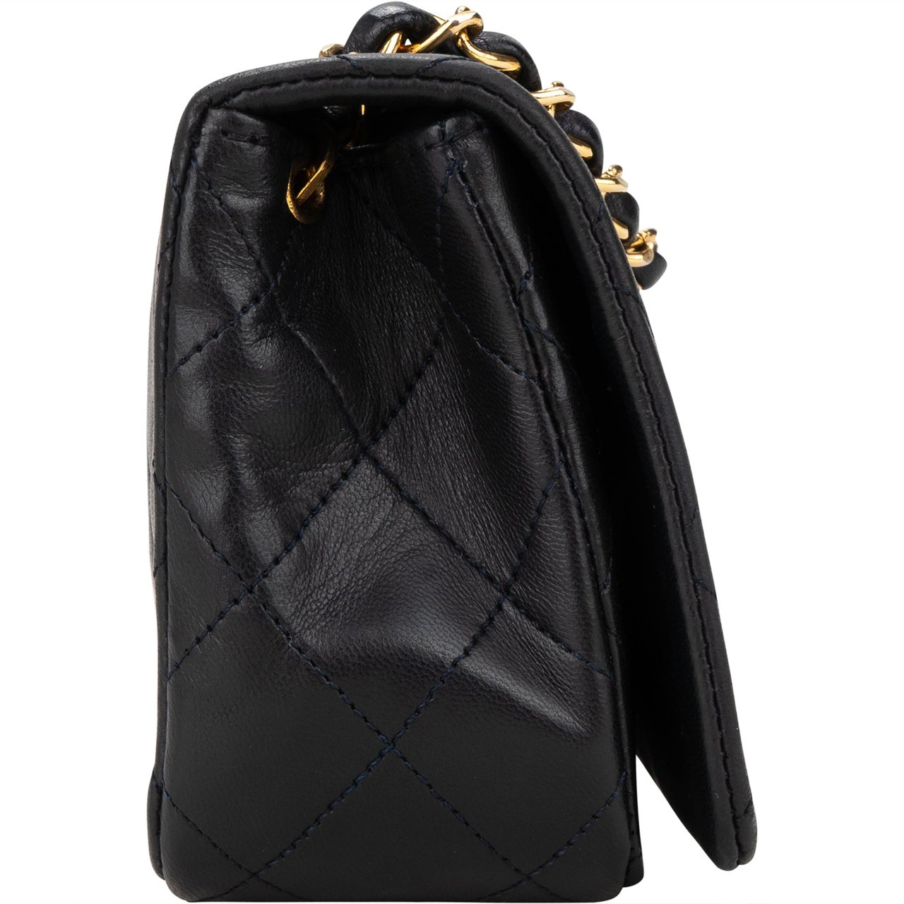 Chanel Chanel Quilted Lambskin 24K Gold Single Flap Crossbody Bag Divers
