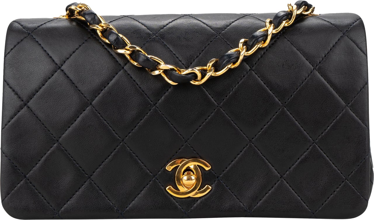 Chanel Chanel Quilted Lambskin 24K Gold Single Flap Crossbody Bag Divers