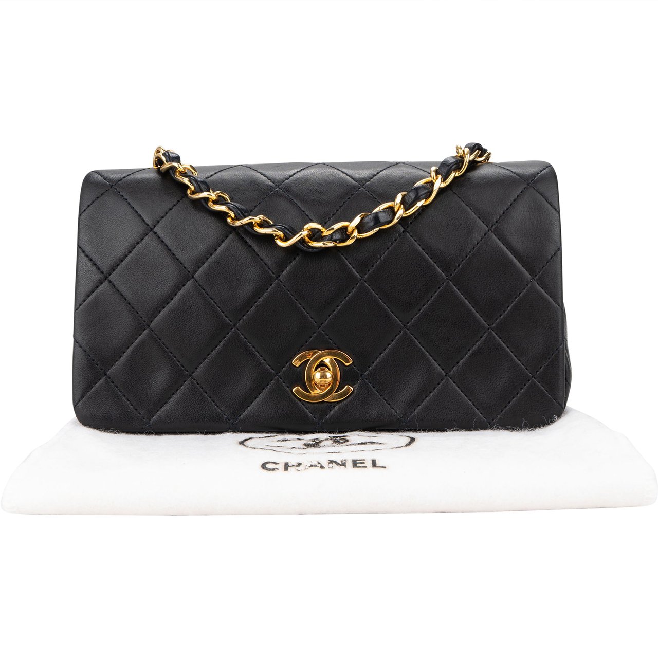 Chanel Chanel Quilted Lambskin 24K Gold Single Flap Crossbody Bag Divers