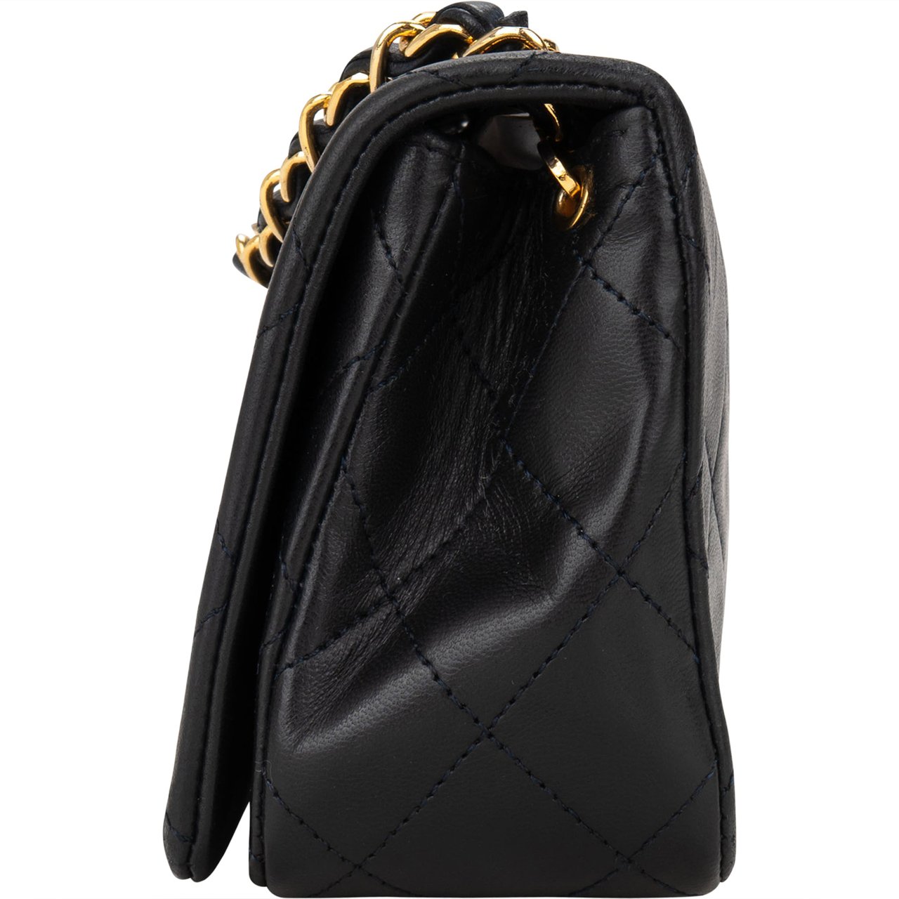 Chanel Chanel Quilted Lambskin 24K Gold Single Flap Crossbody Bag Divers