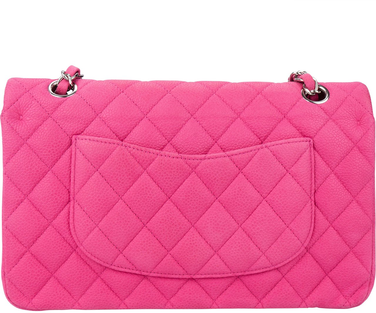Chanel Chanel Quilted Caviar Leather Medium Double Flap Crossbody Bag Roze