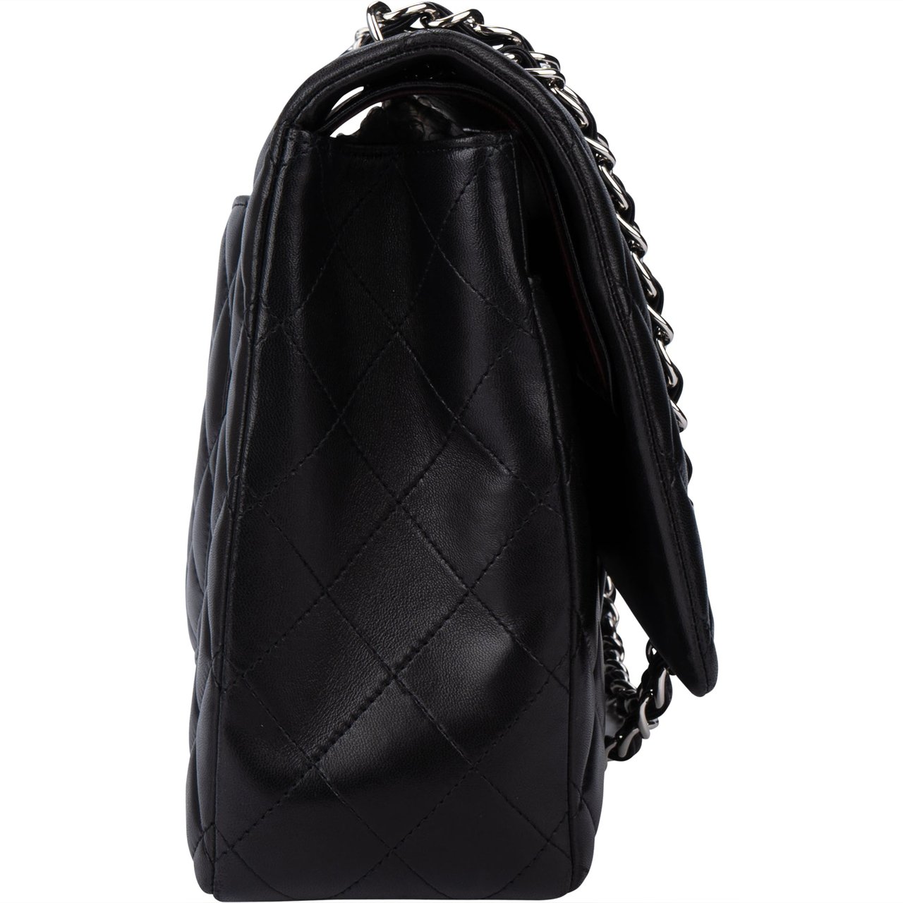 Chanel Chanel Quilted Lambskin Palladium Maxi Double Flap Crossbody bag Divers