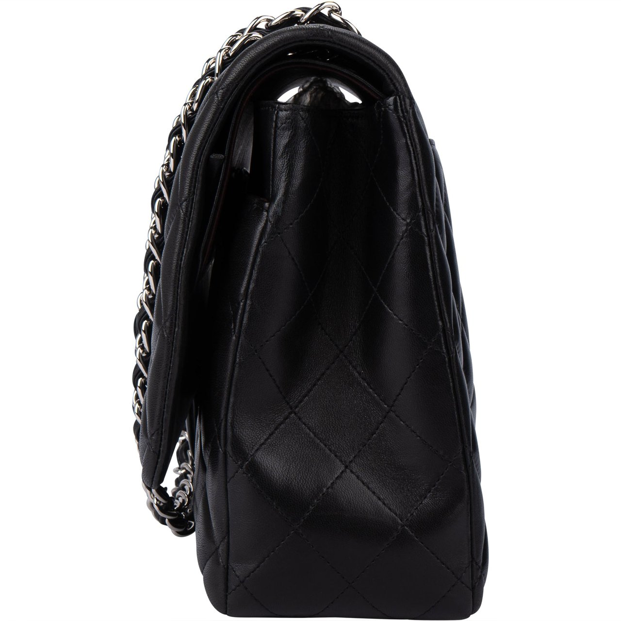 Chanel Chanel Quilted Lambskin Palladium Maxi Double Flap Crossbody bag Divers