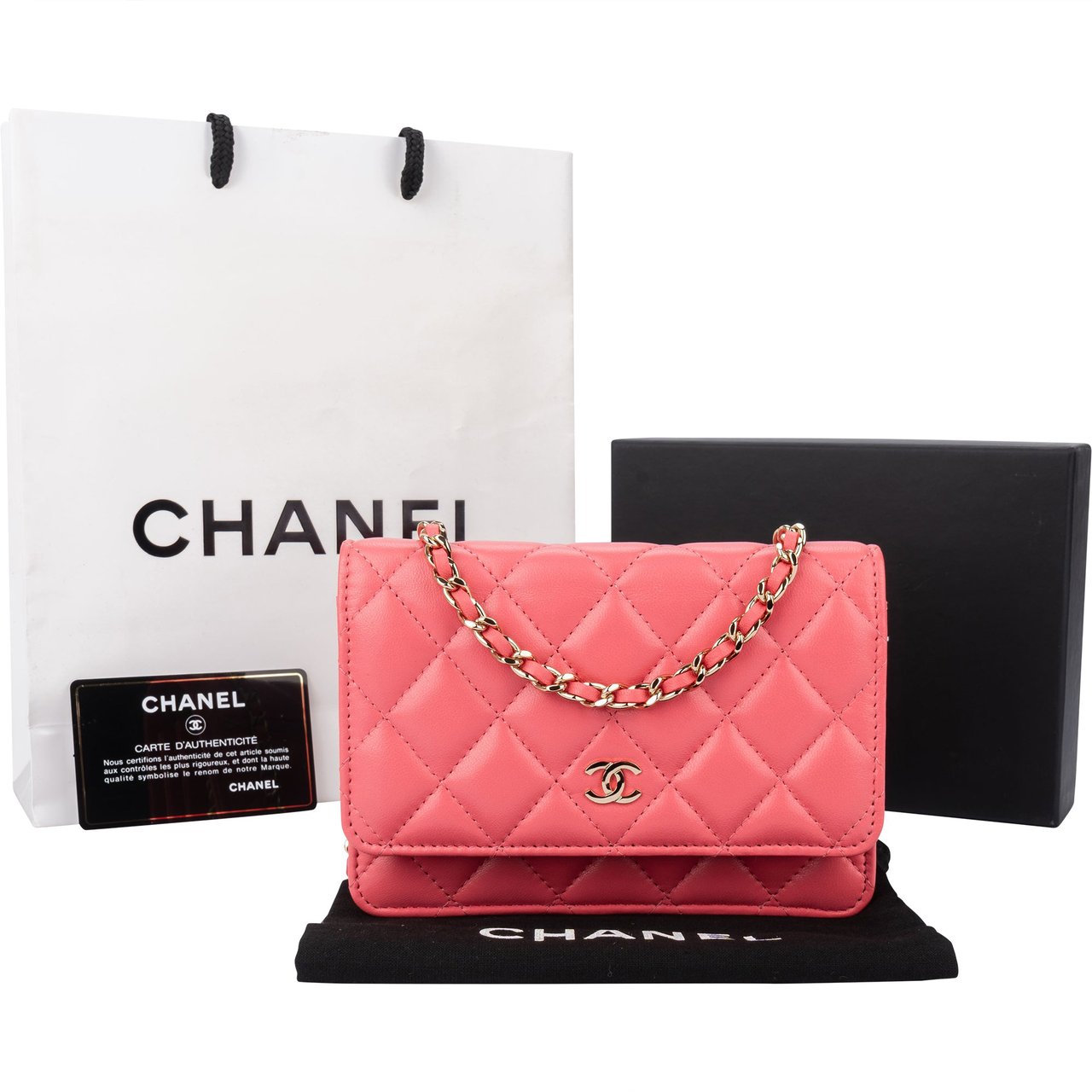 Chanel Chanel Quilted Lambskin Wallet On Chain Crossbody Bag Divers