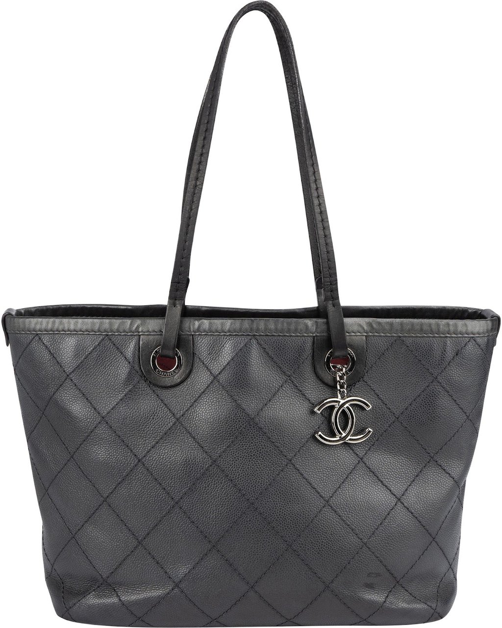 Chanel Chanel Caviar Leather On The Road Tote Shoulder Bag Zwart