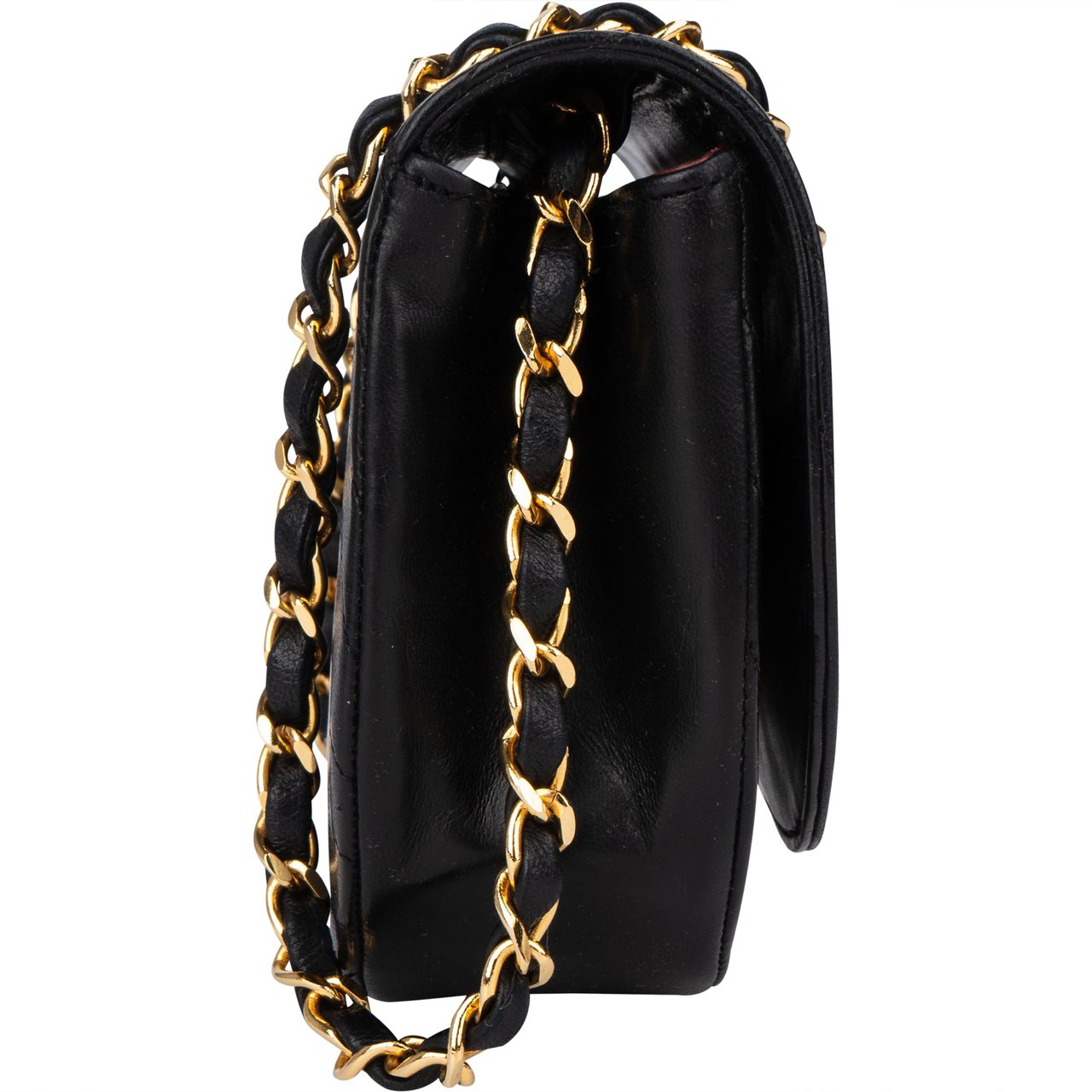 Chanel Chanel Quilted Lambskin 24K Gold Single Flap Shoulder Bag Divers