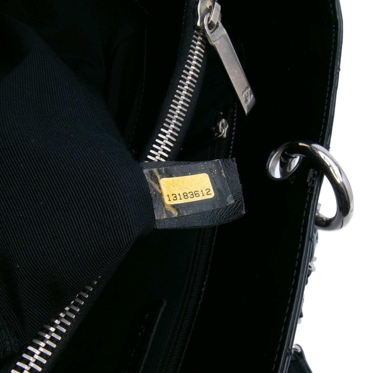 Chanel Patent Grand Shopping Tote Zwart